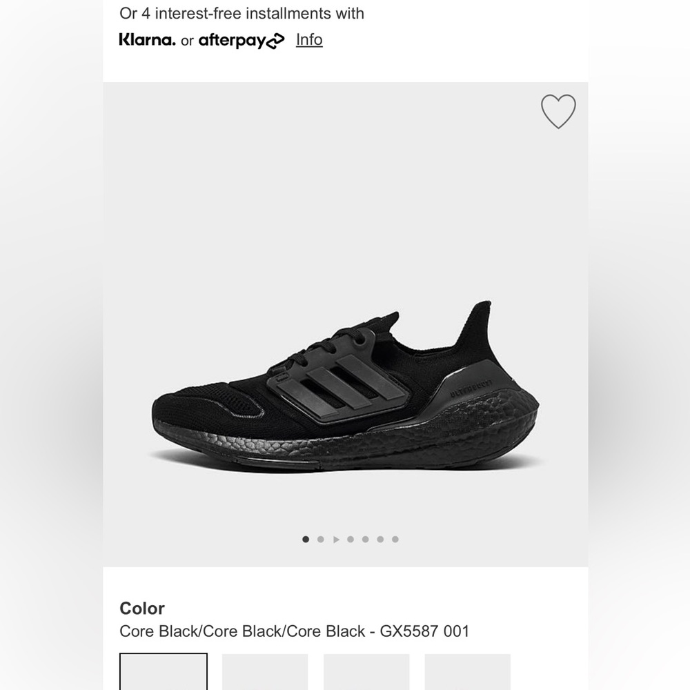 Adidas ultra boost 22 women’s all black LIKE NEW